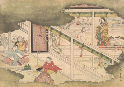 Un incidente dai Racconti di Ise Ise Monogatari, ca. 1790 da Kitao Shigemasa