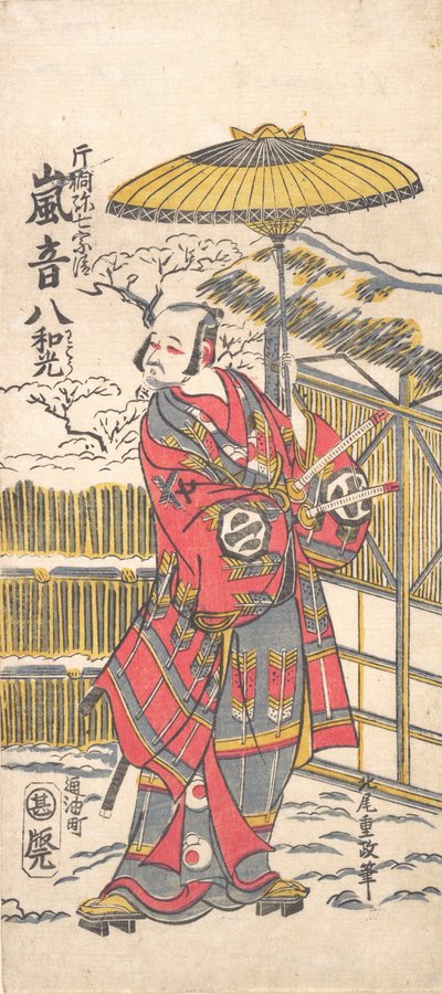 Arashi Otohachi I come famoso comico, ca. 1766 da Kitao Shigemasa