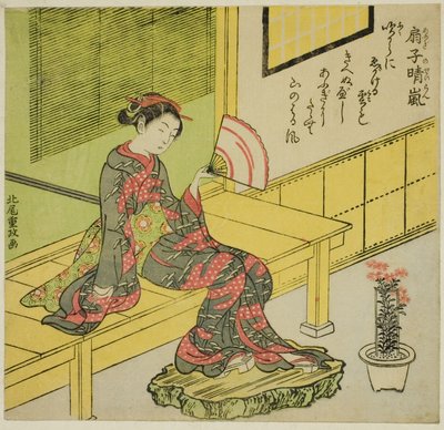 Brezza rinfrescante da un ventaglio da Kitao Shigemasa