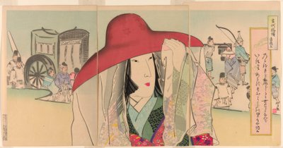 Sei Shonagon, dalla serie Antichi modelli (Kodai moyo) da Kiyochika Kobayashi