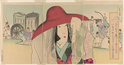Sei Shonagon, dalla serie Antichi Modelli (Kodai moyo) da Kiyochika Kobayashi