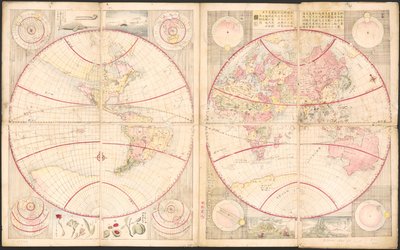 Mappa del mondo da Kokan Shiba
