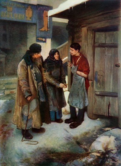 Visitando il loro figlio (1894, 1965) da Klavdi Vasilevich Lebedev