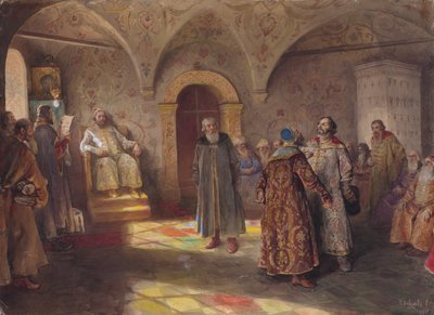 Zar e boiardi, 1907 da Klavdi Vasilyevich Lebedev