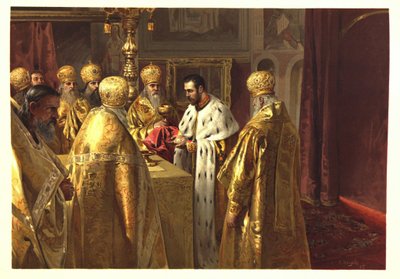 La cerimonia di incoronazione di Nicola II. L