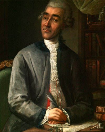 Ritratto dello scrittore Vasily Grigorievich Ruban, 1742-1795, 1786 da Klipekov