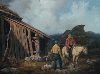 Uomo a cavallo da Knud Bergslien
