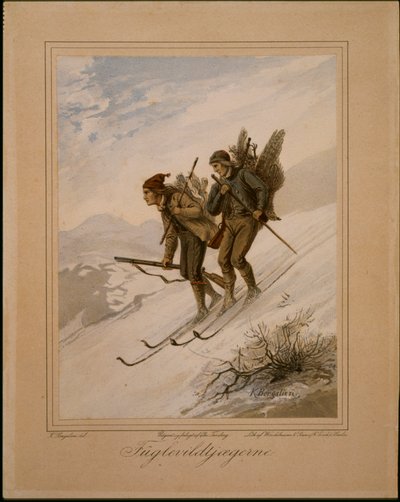 Cacciatori di uccelli selvatici da Knud Bergslien