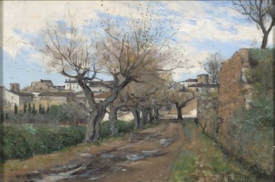 Una strada a Frejus, 1878 da Knut Axel Lindman