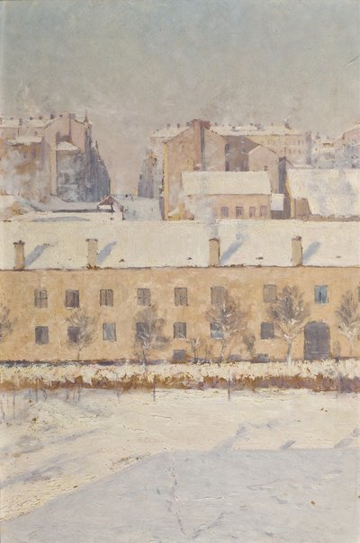 Scena invernale. Motivo dal sud di Stoccolma, 1886 da Knut Axel Lindman