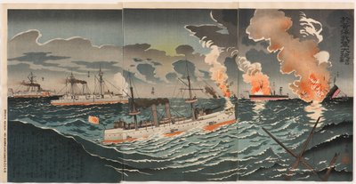 Grande vittoria delle nostre forze nel Mare Giallo: Numero Quattro da Kobayashi Kiyochika