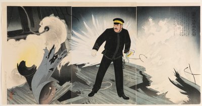 Comandante navale Hirose Takeo da Kobayashi Kiyochika