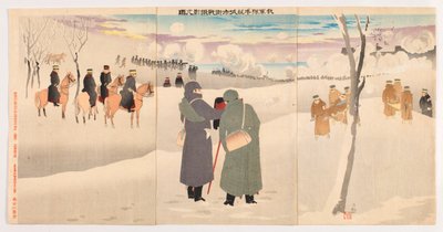 Fotografare le nostre truppe che combattono nelle strade della Fortezza di Niuzhuang da Kobayashi Kiyochika