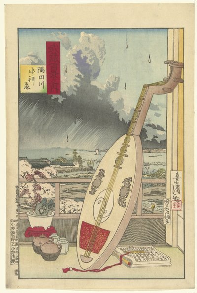 Bosco di Suijin sul fiume Sumida da Kobayashi Kiyochika
