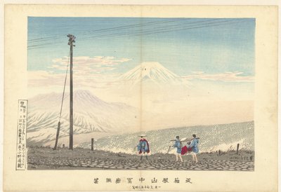 Vista del Fuji nelle montagne di Hakone da Kobayashi Kiyochika