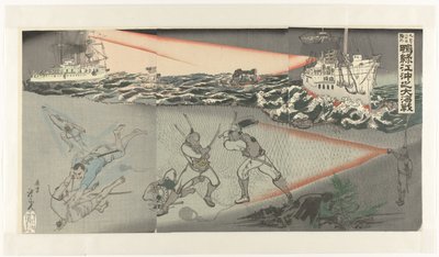 Edizione speciale del 20 settembre sulla grande battaglia subacquea nel fiume Yalu da Kobayashi Toshimitsu