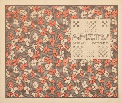 Tessuto di seta Arlette da Koloman Moser