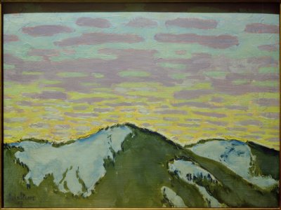 Cima della montagna nella neve da Koloman Moser
