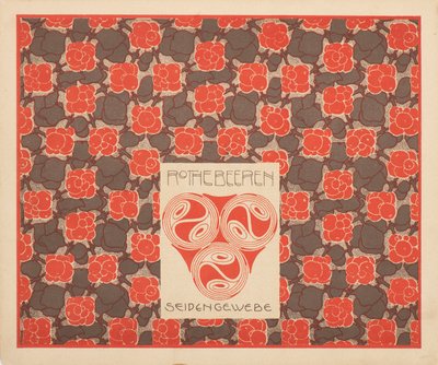 Tessuto di seta con bacche rosse, 1901 da Koloman Moser
