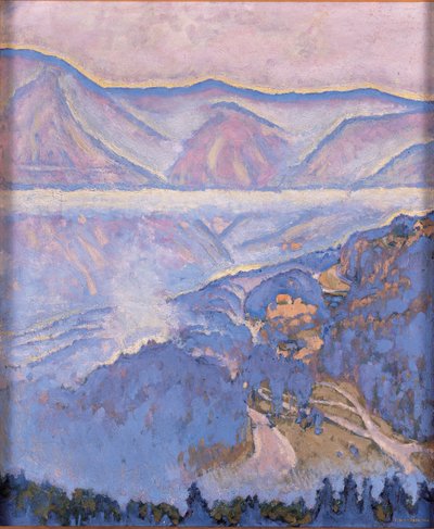 Regentag - Giorno di pioggia ... (olio su tela) da Koloman Moser