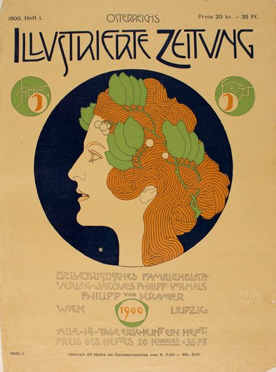 Österreichs Illustrierte Zeitung, 1900 da Koloman Moser