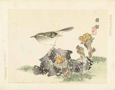 Uccello verde da Kono Bairei