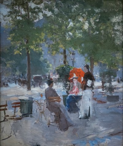 Un caffè parigino da Konstantin Alekseevich Korovin