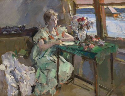 Alla Finestra, 1918 da Konstantin Alekseevich Korovin