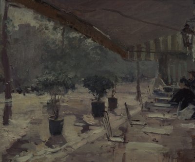Caffè a Parigi da Konstantin Alekseevich Korovin