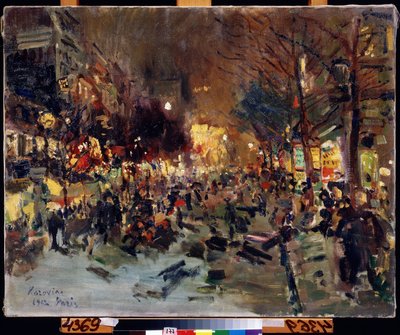 Grande Boulevard a Parigi da Konstantin Alekseevich Korovin