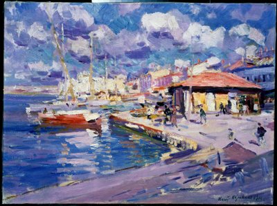 La baia della pesca a Sebastopoli da Konstantin Alekseevich Korovin