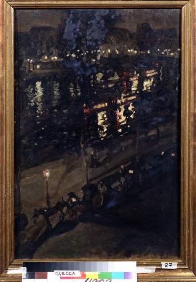 Parigi di notte da Konstantin Alekseevich Korovin