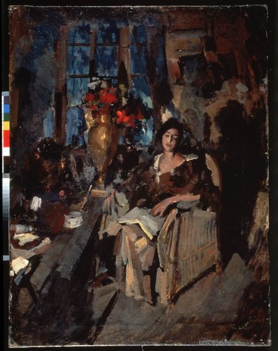 Ritratto di donna da Konstantin Alekseevich Korovin