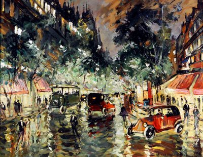 Notte piovosa a Parigi da Konstantin Alekseevich Korovin