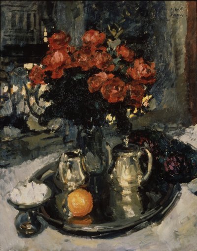 Rose e violette da Konstantin Alekseevich Korovin