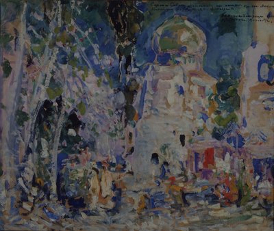 Scenografia per il balletto Il fiore scarlatto di F. Hartman, 1911 da Konstantin Alekseevich Korovin