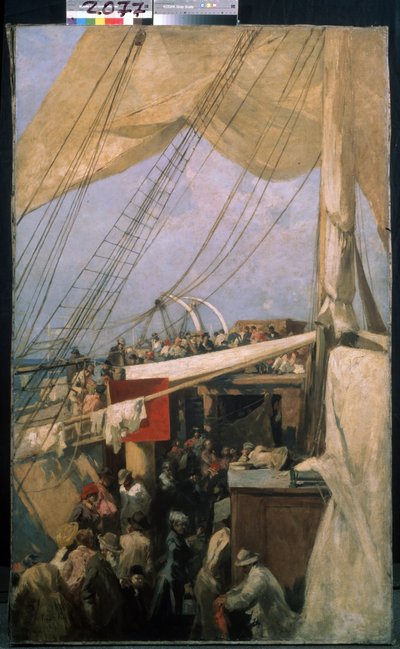 Sul ponte da Konstantin Alekseevich Korovin