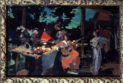 Terrazza, sera nella casa di campagna da Konstantin Alekseevich Korovin