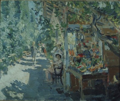La Crimea. Negozio di frutta da Konstantin Alekseevich Korovin