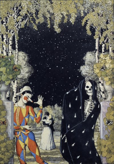 Arlecchino e la Morte, 1907 da Konstantin Andreevic Somov
