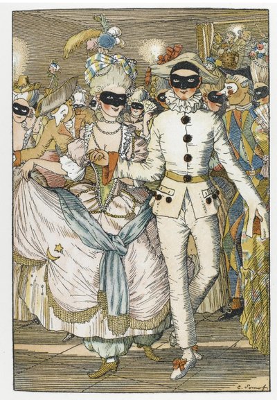 Illustrazione per il libro Le Livre de la Marquise da Konstantin Andreevic Somov