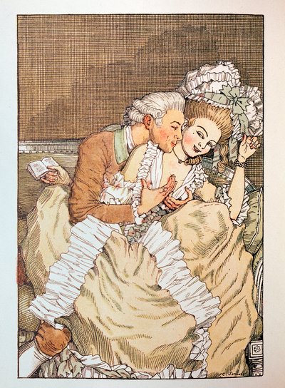 Illustrazione per "Il Libro della Marchesa" di Franz Blei da Konstantin Andreevic Somov
