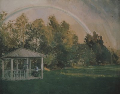 Paesaggio con arcobaleno da Konstantin Andreevic Somov