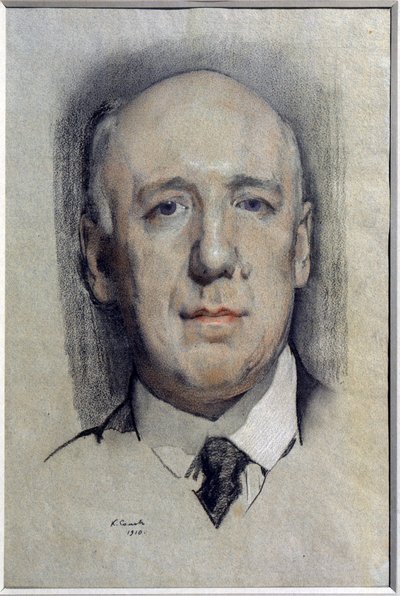 Ritratto dello scrittore Fyodor Sologub (1863-1927) da Konstantin Andreevic Somov