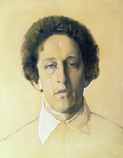 Ritratto di Aleksandr Aleksandrovich Blok (1880-1921) da Konstantin Andreevic Somov