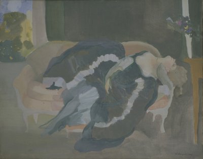 Giovane donna addormentata da Konstantin Andreevic Somov