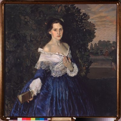 Una donna in blu (Ritratto di Yelisaveta Martynova) da Konstantin Andreevic Somov