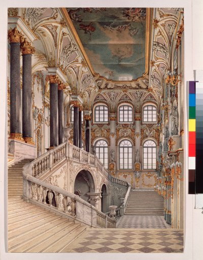 La grande scalinata del Palazzo d