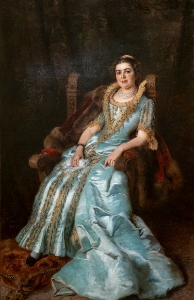 Ritratto di Varvara Alexeevna Morozova da Konstantin E Makovskij