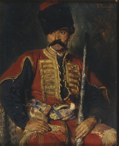 Un cosacco zaporozhiano, 1884 da Konstantin Egorovich Makovsky